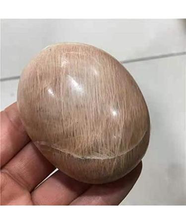 1pc Natural Bulk Crystal Gemstone Orange Moonstone Palm Stones for Home Decoration - Buy Online on SooperMarket.com