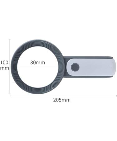 Garta Magnifying Glass 30x 18LED Handheld Magnifying Glass with Light with 3 Modes Reading Magnifying Glass for Seniors Reading Hobby Crafts Computer Repair and Jewelry Loupe(Gray) - Buy Online on SooperMarket.com