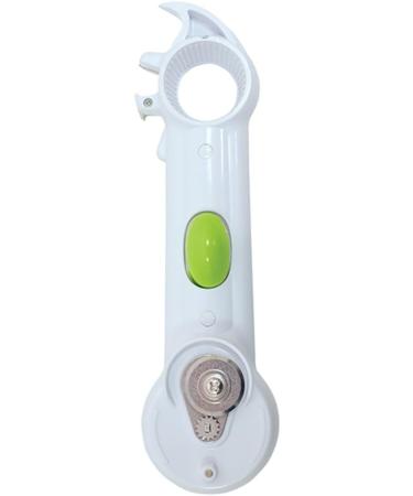 Aidapt Plastic Multi-Use Tin Opener - Easy Grip Kitchen Tool for Limited Dexterity. Open Tins, Jars, and Bottles with Ease - White/Green - Buy Online on SooperMarket.com