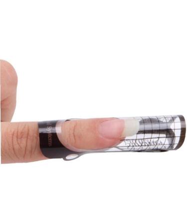 French Nail Form Sticker 100pcs Uv Gel Nail Art Extension Guide Transparent Nail Stencil Salon Nails Diy Styling Tools - Buy Online on SooperMarket.com