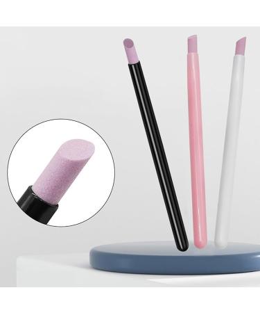Quartz Grinding Pedicure Pen Washable Cuticle Dead Skin Remover Nail File Polishing Stick Tools for DIY Manicure Pink - Buy Online on SooperMarket.com