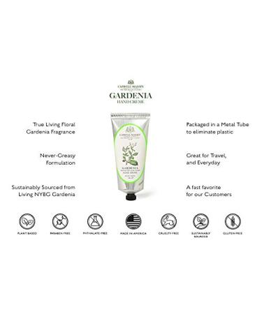 Caswell-Massey Gardenia Hand Cream 2.5oz - Made in the USA with Avocado Oil, Aloe Vera & Shea Butter - Buy Online on SooperMarket.com