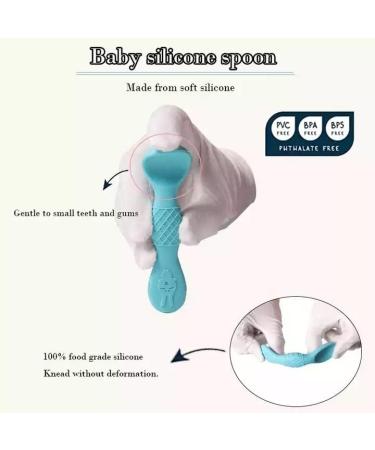 6-Piece Silicone LED Weaning Baby Feeding Set in Gray | BPA-Free, Dishwasher Safe - Buy Online on SooperMarket.com