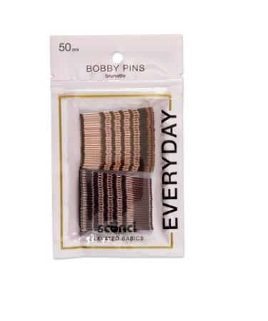 Scunci Bobby Pins Brunette - 50pk Brown