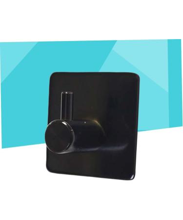 Alipis Mount Black Single Waterproof Robe Towel Steel Hanger Hook Clothes for Wall Hooks Stainless Kitchen medium Black - Buy Online on SooperMarket.com