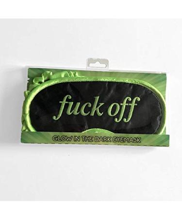 New F*CK Off Glow in The Dark Sleep Eye Mask Novelty Practical Joke Gift Travel Sleepwear