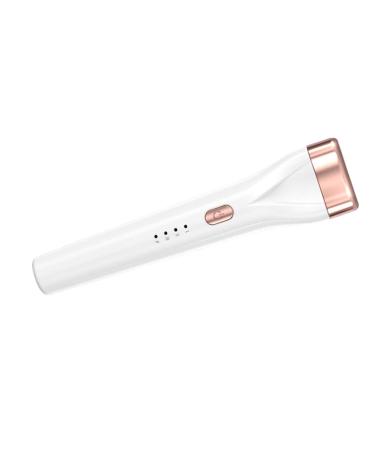 Electric Heated Eyelash Curler Rechargeable for Women Girl Gift Lightweight Lash Curler Handheld USB Heater for Travel white