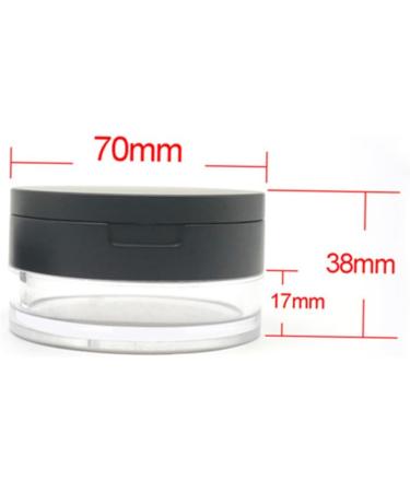 MAGICLULU 2 Pcs Cosmetic Case Empty Loose Face Powder Hen Figurine Makeup Powder Travel Loose Powder Puff 7*3.8cmx2pcs Blackx2pcs - Buy Online on SooperMarket.com