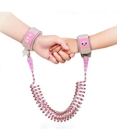 2 Pack Toddlers Safety Wrist Link - 2.5M / 8.2 ft Length - 360Rotate, Night Vision, Anti Lost, Child Lock Band - Buy Online on SooperMarket.com