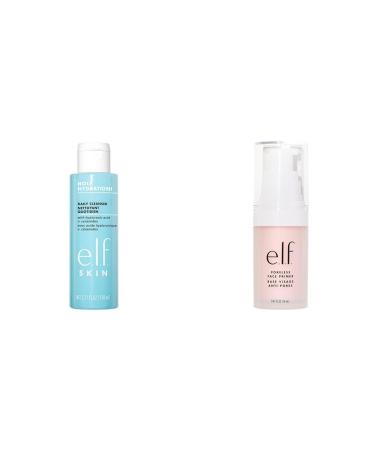 e.l.f. Cosmetics Holy Hydration! Daily Cleanser Wash away Excess Oil Impurities and Makeup & Poreless Face Primer. Makeup Primer For A Flawless Smooth Canvas Gives Makeup Lasting Power