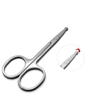 Professional Facial Hair Scissors | Stainless Steel Brow & Beauty Scissors for Eyebrows Eyelashes Nose & Ear Hair Trimming - Buy Online on SooperMarket.com
