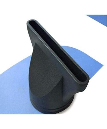 2PCS Black Salon Hair Dryer Nozzle Replacement Set - Fits Outer Diameter 4.5cm and 4.6cm - Professional Hairdressing Styling Tool - Buy Online on SooperMarket.com