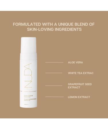 Nuda Sunless Tan Remover | Gentle Vegan Mousse with Aloe Vera & Vitamins A C E | Non-Abrasive Fake Tan Remover for Women (190mL - Buy Online on SooperMarket.com