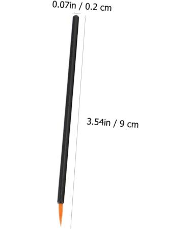FOYTOKI 100pcs Disposable Eyeliner Brush Lip Gloss Wands Fine Eyeliner Brush Face Makeup Black Plastic - Buy Online on SooperMarket.com