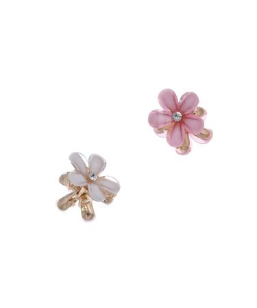 12 Pieces Mini Daisy Flower Hair Claw Clips in White and Pink - Hair Accessories for Women and Girls - Buy Online on SooperMarket.com