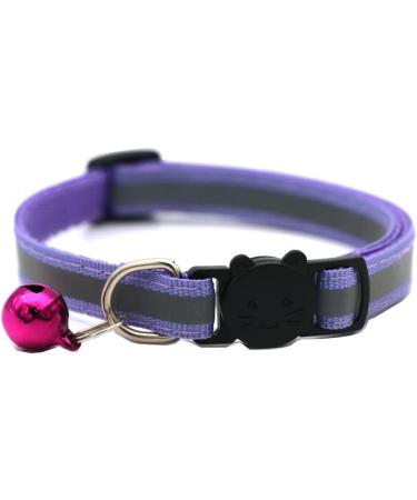 Hepplly 2-Pack Reflective Cat Collars with Bell - Quick Release Kitten Collars (Purple) | Shop Internationally - Buy Online on SooperMarket.com