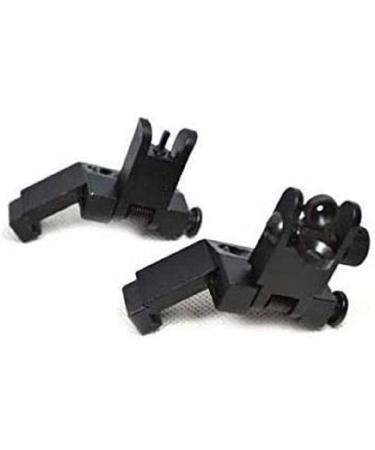 GOTICAL 45 Degree Offset Flip Up Sight - Low Profile Design Front and Rear Flip Up Sights in Black - Buy Online on SooperMarket.com