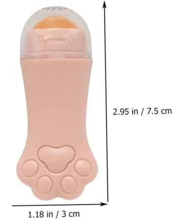 BELLIFFY 1pc Volcanic Stone Oil-absorbing Ball Facial Volcano Stone Roller for Face Volcanic Rock 7.5x3cm Pink - Buy Online on SooperMarket.com