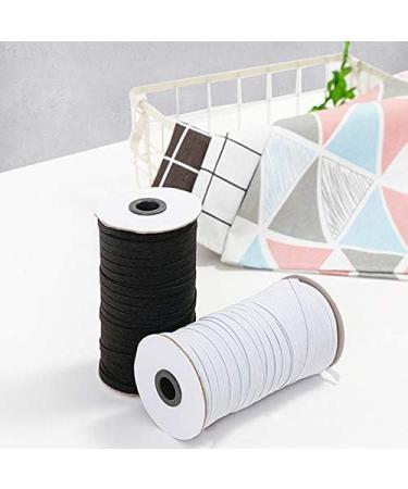 110 Yard 1/8 Inch Elastic Strap Earloop Cord Round Ear Tie Rope for Crafts - White 3mm - Buy Online on SooperMarket.com