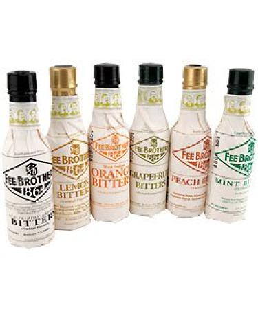 Fee Brothers Bar Cocktail Bitters - Set of 6 Old Fashioned Bitters - Original 6 Pack Variety