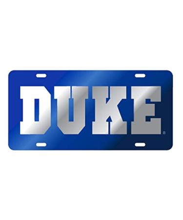 Duke Blue Devils Blue/Silver Laser Cut Car Tag