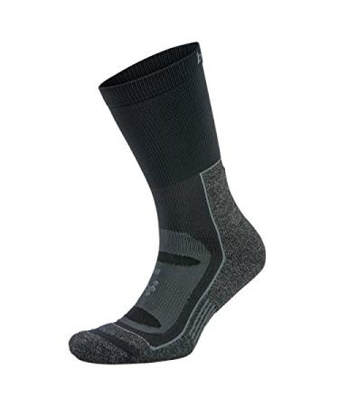 Balega Blister Resist Performance Crew Athletic Running Socks for Men and Women (1 Pair) Large Black