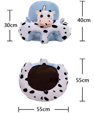 Eyomii1 Pcs Baby Sitting Chair Baby Sofa Seat Cover Without Filler Infant Support Seat Sofa Cover Plush Learning to Sit Chair for Toddlers 3-24 Month Baby.(Only Cover) - Buy Online on SooperMarket.com