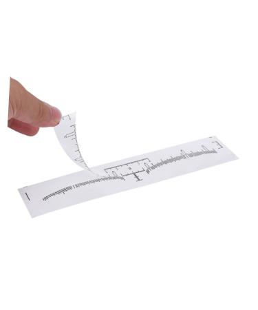 Angoily 100pcs Disposable Eyebrow Ruler Eyebrow Shaping Stencils Eyebrow Shaper Ruler Mini Caliper