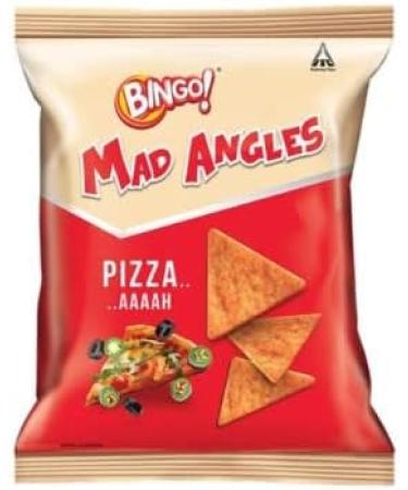 Bingo! Mad Angles Corn-Based Crunchy Chips Perfect for Snacking (Pack Of 4) Delicious Tasty And Twisty Treat Sold By Kidzbuzz (Bingo Mmmmm Masala) - Buy Online on SooperMarket.com
