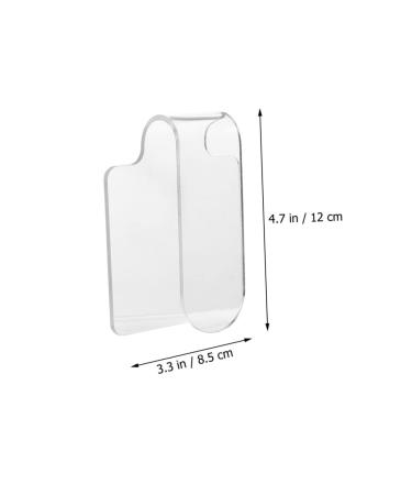 NOLITOY Acrylic Makeup Palette Set - 2pcs Handheld Mixing Trays for Blush Eyeshadow & Salon Use - Durable Stainless Steel Spatula Included - Buy Online on SooperMarket.com