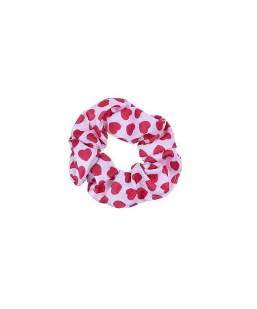 Valentine Pink Hair Scrunchies Set - 4pcs Galentine Hair Ropes & Ties | JHV31 - Buy Online on SooperMarket.com
