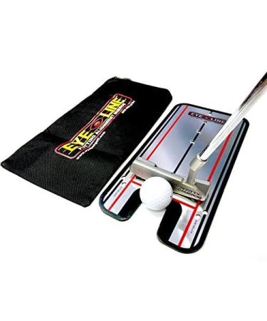 EyeLine Golf Putting Alignment Mirror, Portable Practice Putting Trainer, Mirror Size 12 x 6 Inches, As Seen on PGA Tour, Made in USA. Use outdoors or on indoor putting mat
