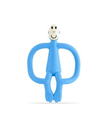Matchstick Monkey  Original Teether & Gel Applicator  Silicone  Easy to Grip  BPA Free  3 Months Old+  10.5 cm  Light Blue Monkey Original Monkey Teether Light Blue