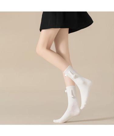 Magnetic Suction 3D Couple Socks - Funny Hand Holding Socks for Men & Women - 3 Pairs Black - Buy Online on SooperMarket.com