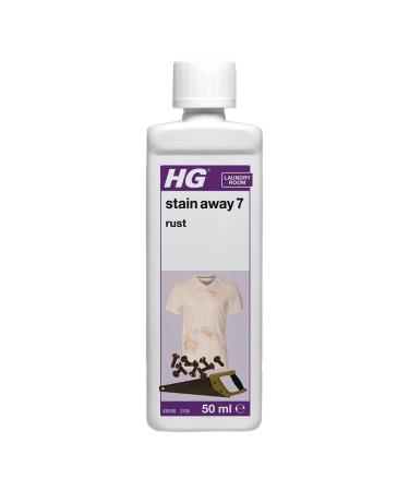 HG Stain Away 7 Rust Stain Remover for Stubborn Rusty Marks Erases Stains from Clothes Tiles Flagstone Concrete & Natural Stone Surfaces Textile Safe 50ml (426005106)