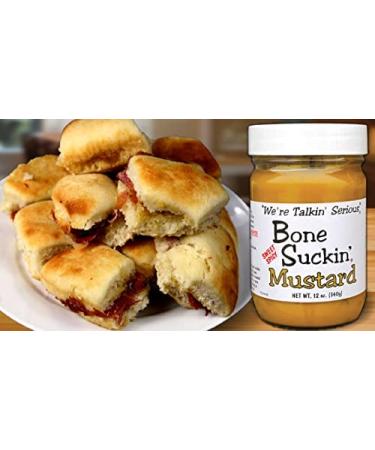 Bone Suckin' Sweet Hot Mustard - 12 Ounce (Pack of 1) | Tangy and Spicy Condiment - Buy Online on SooperMarket.com