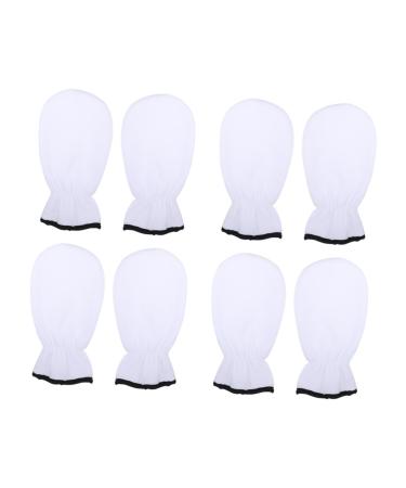 Healeved 4 Pairs Maintenance Care Gloves Treatment Thermal Mitts Paraffin Wax Mitts Insulated Hand Care Mittens Cloth Work Gloves Paraffin Wax Gloves Beam Port Women's Flannel