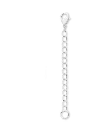 1pc Adabele Authentic 925 Sterling Silver 2 inch Chain Extender Removable Adjustable Extension for Necklace Anklet Bracelet SS303-2 2 inch - 1pc Silver