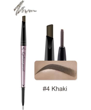 miduoidn Smudge-Proof Eyebrow Pencil Handheld Dual Head Sweatproof Eye Brow Filling Pen Women Party Cosmetics Birthday Gifts Khaki - Buy Online on SooperMarket.com