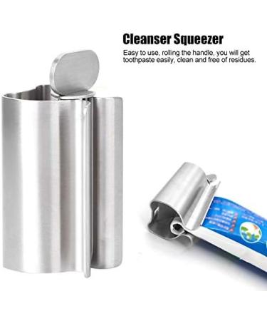 Toothpaste Tube Squeezer Stainless Steel Small Toothpaste Squeezer Dispenser Rollers Squeezing Tool for Face Cleanser for Bathroom Tube Winder Metal Toothpaste Tube Wringer - Buy Online on SooperMarket.com