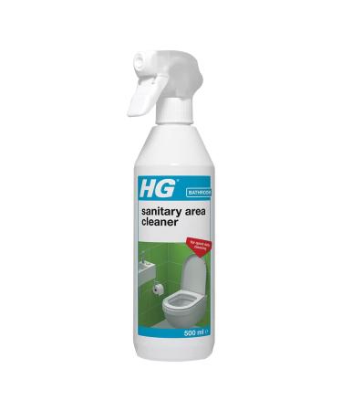 HG Sanitary Area Cleaner Cleans Toilets Sinks Basins Bidets Handles and Bathroom Areas Hygienic Formula with Fresh Fragrance 500ml Spray (320050106)