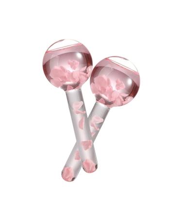 Facial Ice Globes for Skin Tightening, Puffiness Reduction & Circulation Enhancement (Pink) - Buy Online on SooperMarket.com