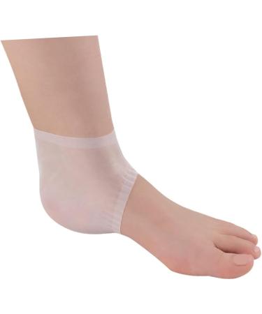 minkissy 3 Pairs Heel Soreness Relief Cushion Sleeves Shoe Inserts Silica Protective Sleeve Pedicure Heel Crack Men and Women White Soft - Buy Online on SooperMarket.com