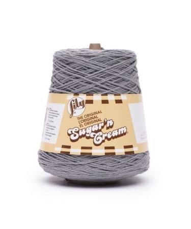 Lily Sugar'N Cream Cones Overcast Yarn - 1 Pack of 400g/14oz - Cotton - 4 Medium - Knitting/Crochet