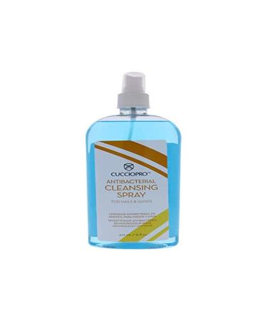 Cuccio Pro Antibacterial Nail Cleansing Spray  Blue  16 Oz