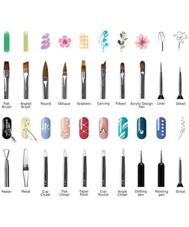 yilin 13X/Set Gel Nail Painting Flower Drawing Pens Multifunctional Double- Nail Pen - Buy Online on SooperMarket.com