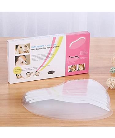 LWBTOSEE 50pcs Disposable Face Shields for Permanent Makeup & Eyelash Extensions - Salon Supplies for Shower & Aftercare - Buy Online on SooperMarket.com