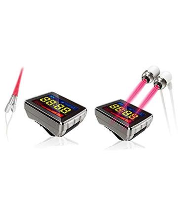 COZING Laser Device Laser Watch Care High Blood & High Sugar Pressure Red Light Treatment on Nose and Wrist Pain Relief