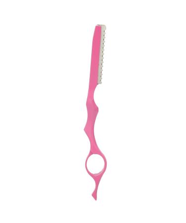 Hair Thinning Razor & Texturizing Tool - Stainless Steel Ergonomic Design for Bangs & Hair Styling (Pink) | International Shipping - Buy Online on SooperMarket.com