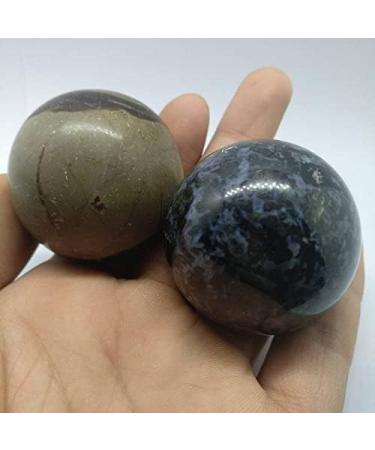 45mm Natural Gabbro Polished Ball Madagascar Calcium Feldspar Great Choice for Home Decoration Full of Texture - Buy Online on SooperMarket.com
